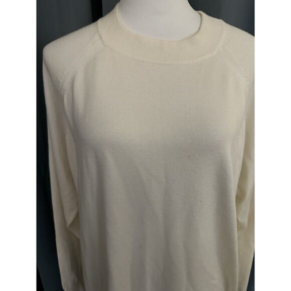 HAMPSHIRE STUDIO Ivory Long Sleeve Sweater, SZ 1X - Picture 3 of 5